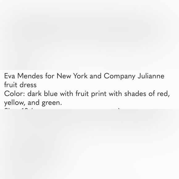 Eva Mendes New York & Company Blue Yellow Red Sleeveless Midi Sz 4 Sundress New - Picture 7 of 17